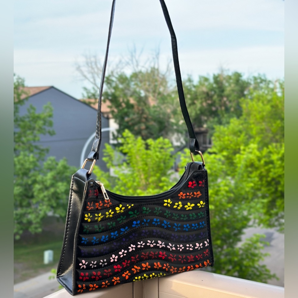 Brand new handbag with unique hand-painted design